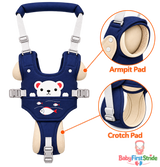 Armpit pad and crotch pad detail
